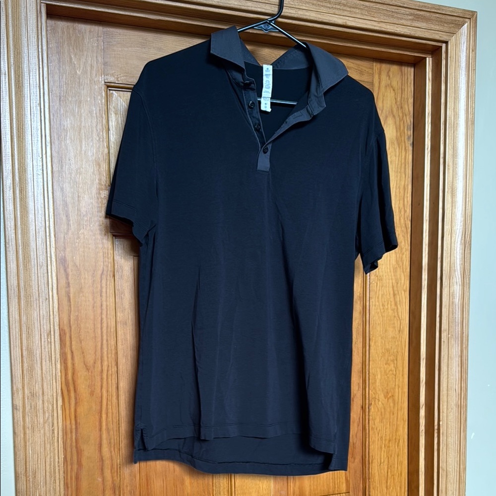 👕 Men's Black Lululemon Polo Shirt 👕